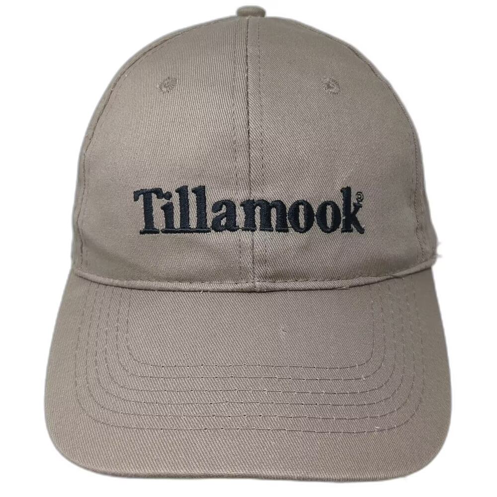 Ace Baseball Cap Beige Black Hat One Size Tillamook Embroidered Strapback